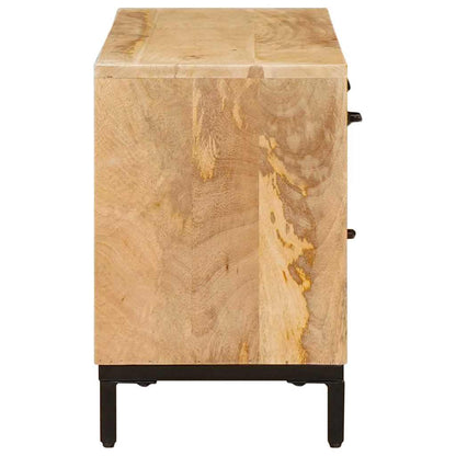Tv-borde Med Skuffe 110 X 30 X 46 Cm Massivt Mangotræ - Billede 7