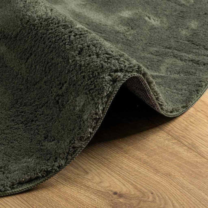 Tæppe Skovgrøn 80 X 150 Cm Polyester - Billede 7