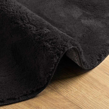 Tæppe Sort 80 X 150 Cm Polyester - Billede 7