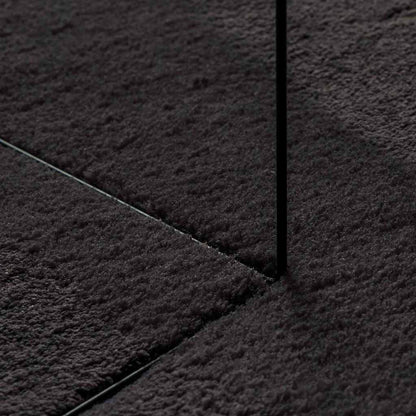 Tæppe Sort 80 X 150 Cm Polyester - Billede 8