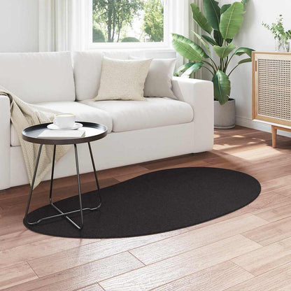 Tæppe Sort 80 X 150 Cm Polyester - Billede 3