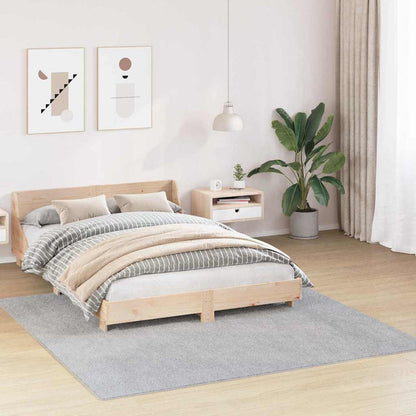 Anti-slip Shaggy Tæppe Grå 200 X 200 Cm Pp - Billede 3