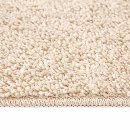 Anti-slip Shaggy Tæppe Creme 120 X 120 Cm Pp - Billede 7
