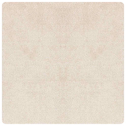 Anti-slip Shaggy Tæppe Creme 120 X 120 Cm Pp - Billede 2