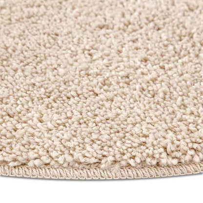Anti-slip Shaggy Tæppe Creme 160 X 160 Cm Pp - Billede 7