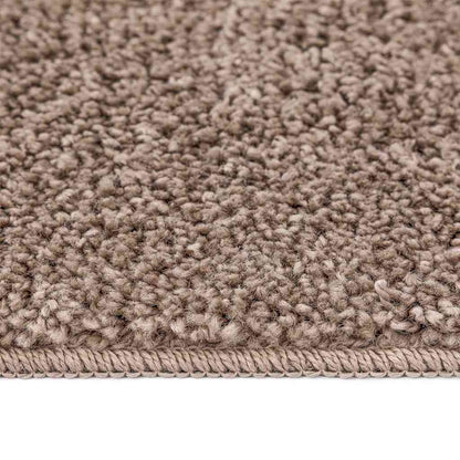 Anti-slip Shaggy Tæppe Brun 120 X 120 Cm Pp - Billede 7