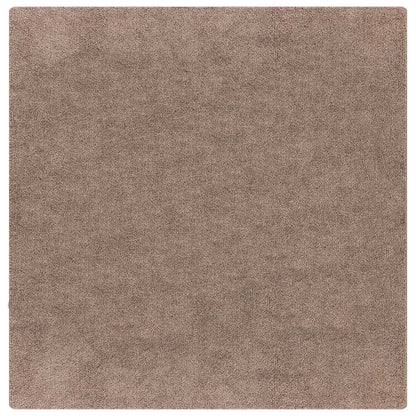 Anti-slip Shaggy Tæppe Brun 120 X 120 Cm Pp - Billede 2