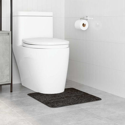 Skridsikker Badeværelsesmåtte Med Toiletudskæring Mørkegrå - Billede 3