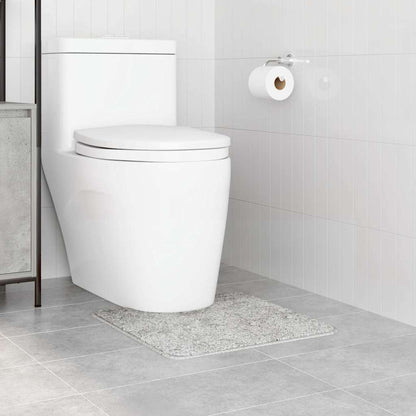 Skridsikker Badeværelsesmåtte Med Toiletudskæring Grå - Billede 3