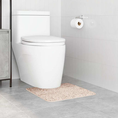 Skridsikker Badeværelsesmåtte Med Toiletudskæring Creme - Billede 3