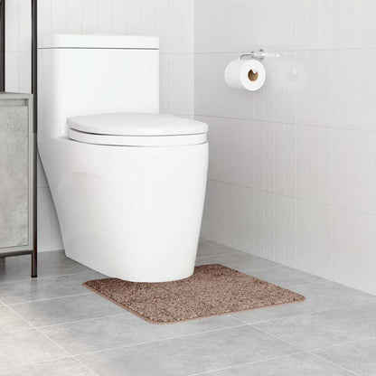 Skridsikker Badeværelsesmåtte Med Toiletudskæring Brun - Billede 3