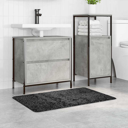 Antiskrid Badmåtte Mørkegrå 60 X 90 Cm Pp - Billede 3
