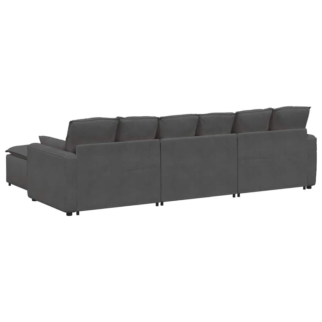 Modulsofa Med Fodskammel Og Hynder - Billede 8