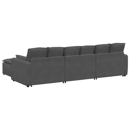 Modulsofa Med Fodskammel Og Hynder - Billede 8