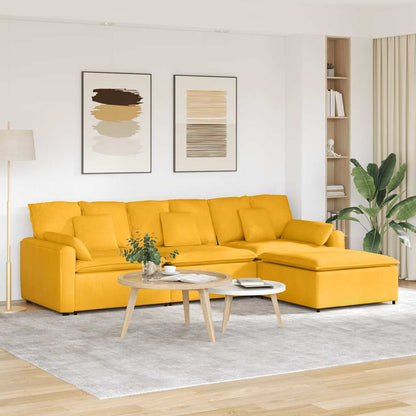 Modulsofa Med Fodskammel Og Hynder