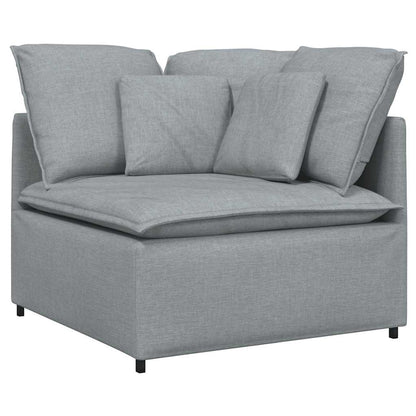 Modulsofa Med Fodskammel Og Hynder - Billede 6