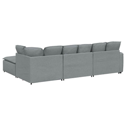 Modulsofa Med Fodskammel Og Hynder - Billede 9