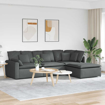 Modulsofa Med Fodskammel Og Hynder