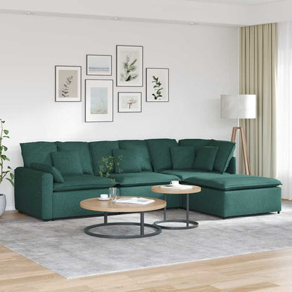 Modulsofa Med Fodskammel Og Hynder