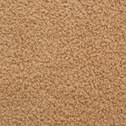 Modulsofa Med Fodskammel&puder Krøllet Uldlignende Stof Beige - Billede 12