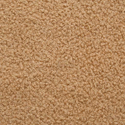 Modulsofa Med Fodskammel&puder Krøllet Uldlignende Stof Beige - Billede 10