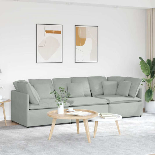Modulsofa Med Hynder Fløjl