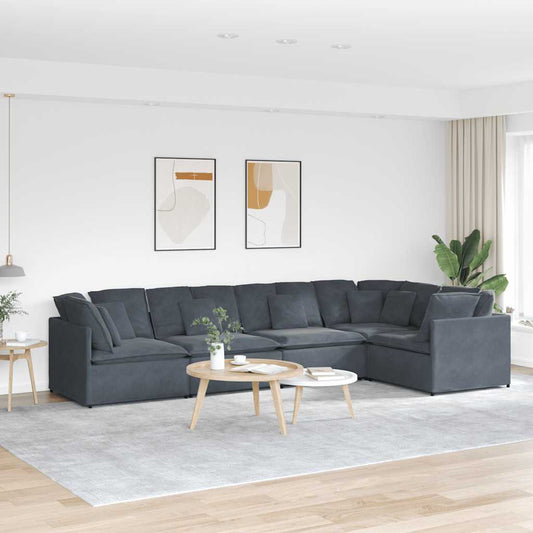 Modulsofa Med Hynder Fløjl