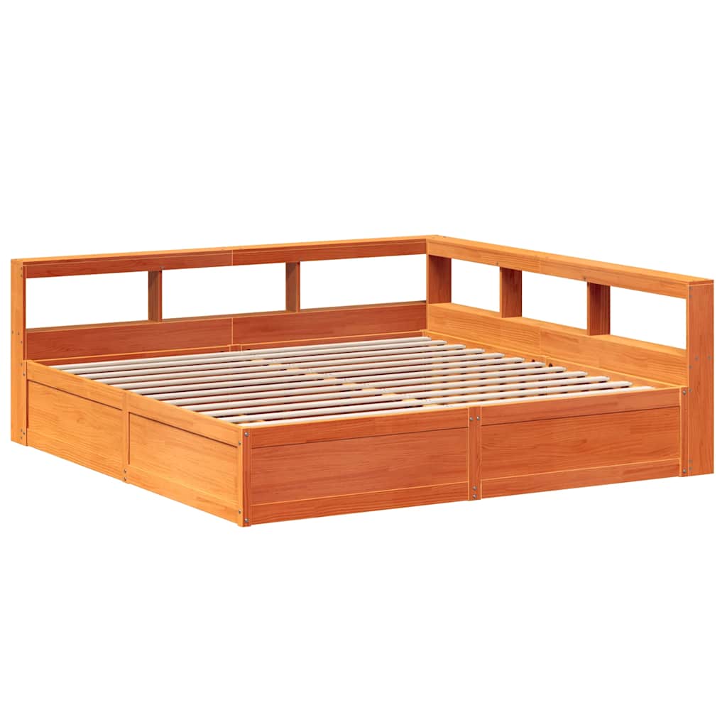 Seng Med Reol Uden Madras 200X200Cm Massivt Fyrretræ