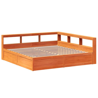 Seng Med Reol Uden Madras 200X200Cm Massivt Fyrretræ