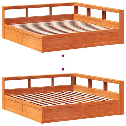 Seng Med Reol Uden Madras 200X200Cm Massivt Fyrretræ