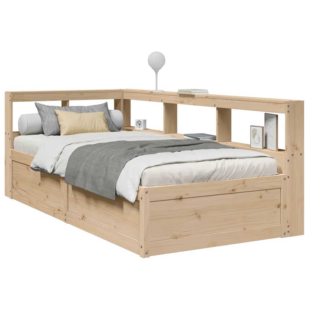 Seng Med Reol Uden Madras 200X200Cm Massivt Fyrretræ