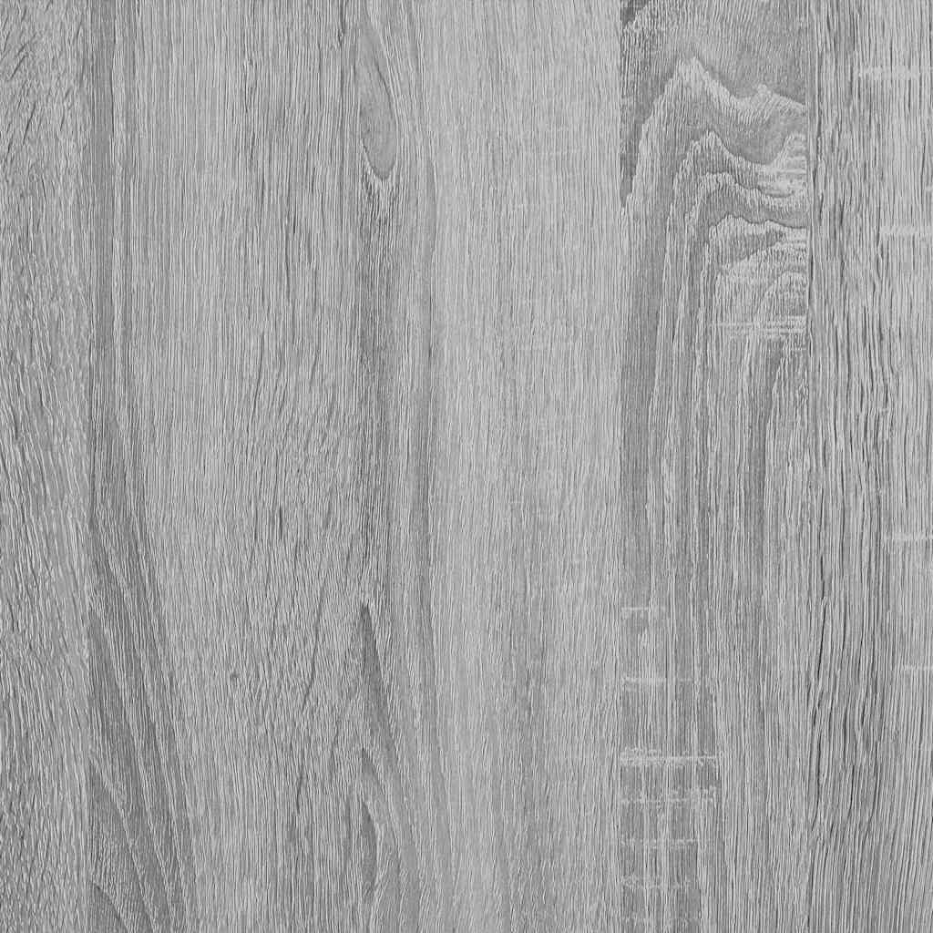 Væghylde 43x9x60 Cm Konstrueret Træ Grå Sonoma-eg - Billede 8