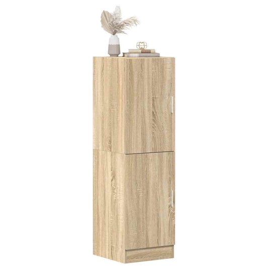 Køkkenskab 38X41,5X131,5 Cm Konstrueret Træ Røget Egetræsfarve