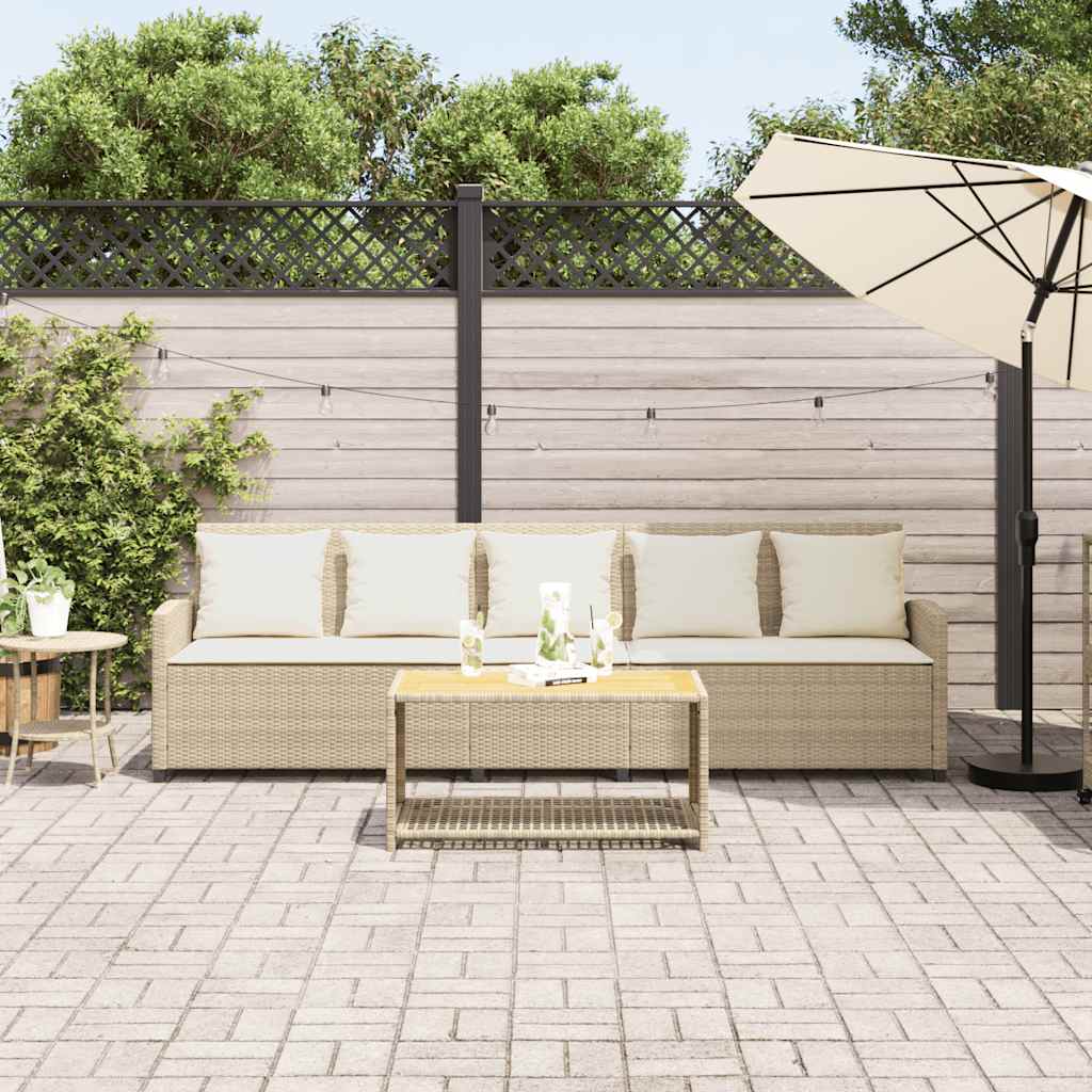 Havesofa Med Hynder Polyrattan - Billede 3