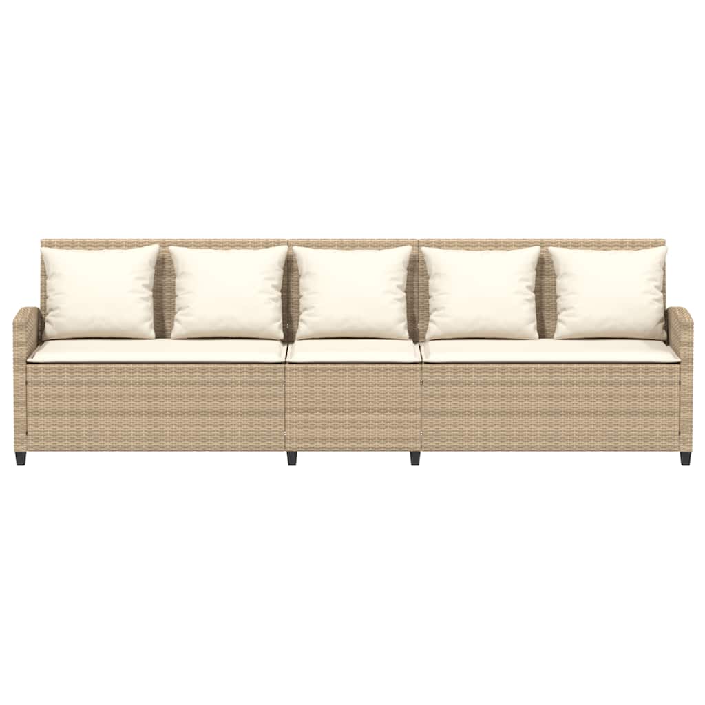 Havesofa Med Hynder Polyrattan - Billede 4