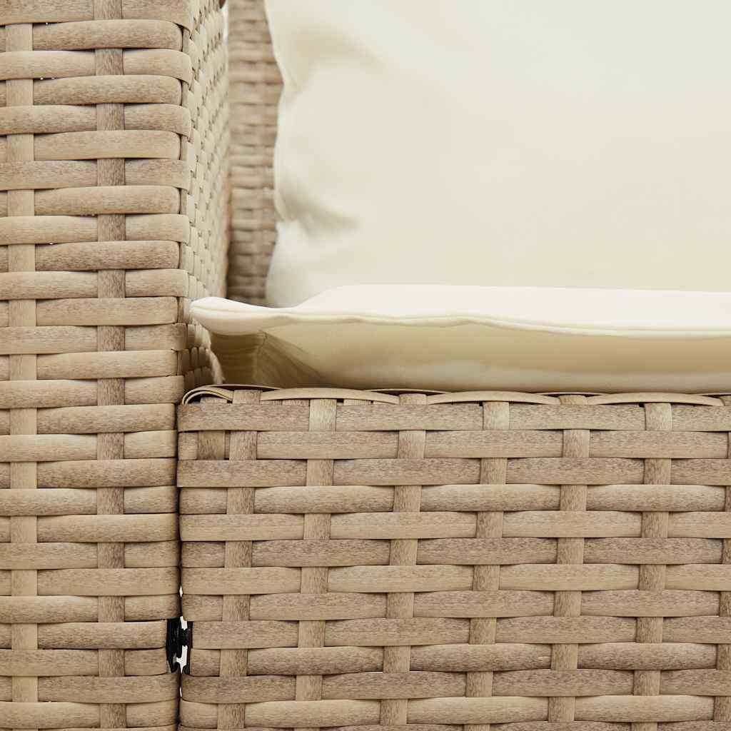 Havesofa Med Hynder Polyrattan - Billede 7