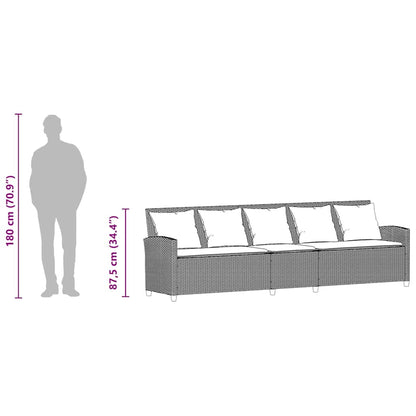 Havesofa Med Hynder Polyrattan - Billede 10