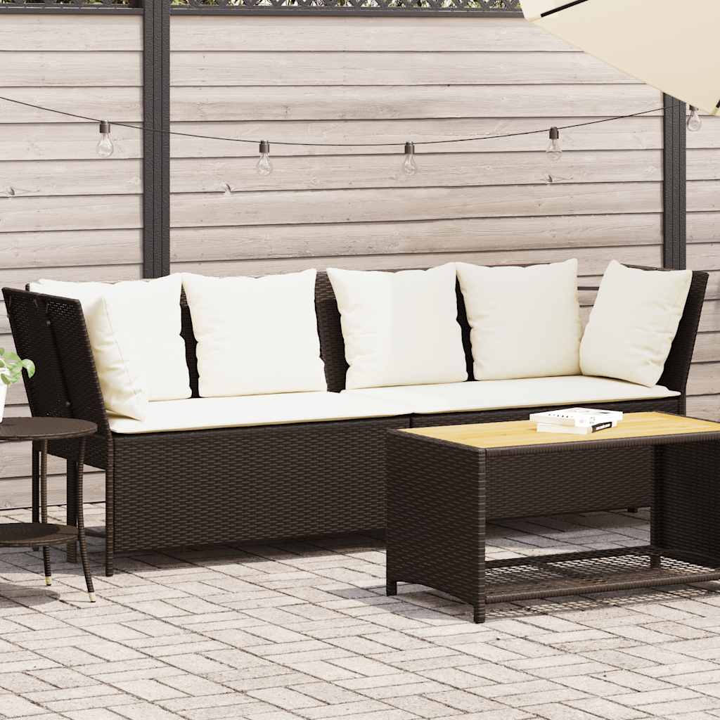 Havesofa Med Hynder Polyrattan - Variant 4104123