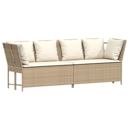 Havesofa Med Hynder Polyrattan - Billede 2