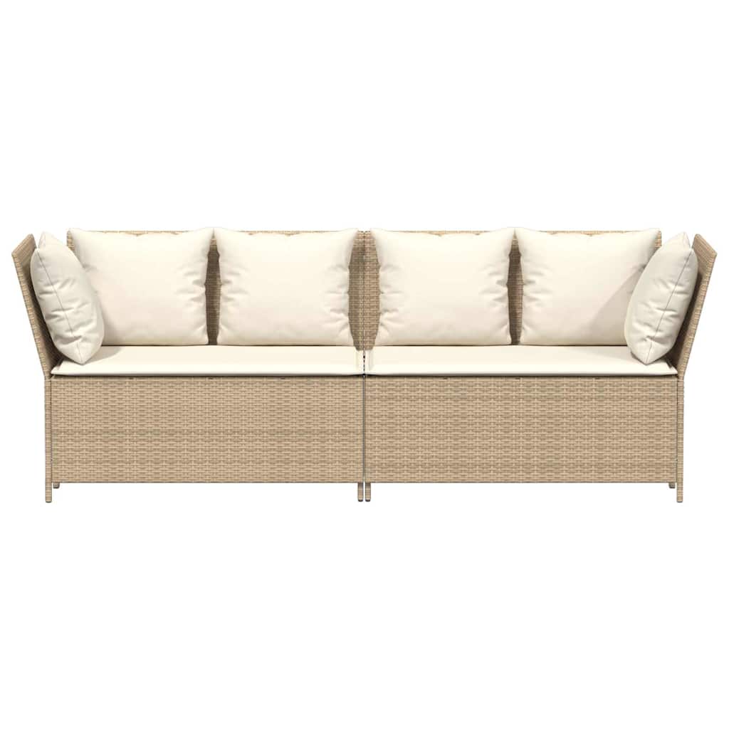 Havesofa Med Hynder Polyrattan - Billede 4