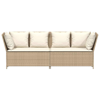 Havesofa Med Hynder Polyrattan - Billede 4