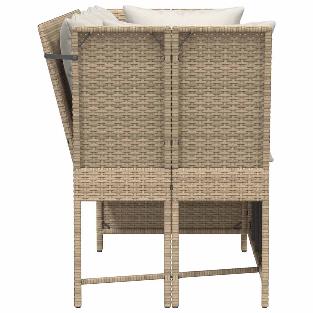 Havesofa Med Hynder Polyrattan - Billede 5