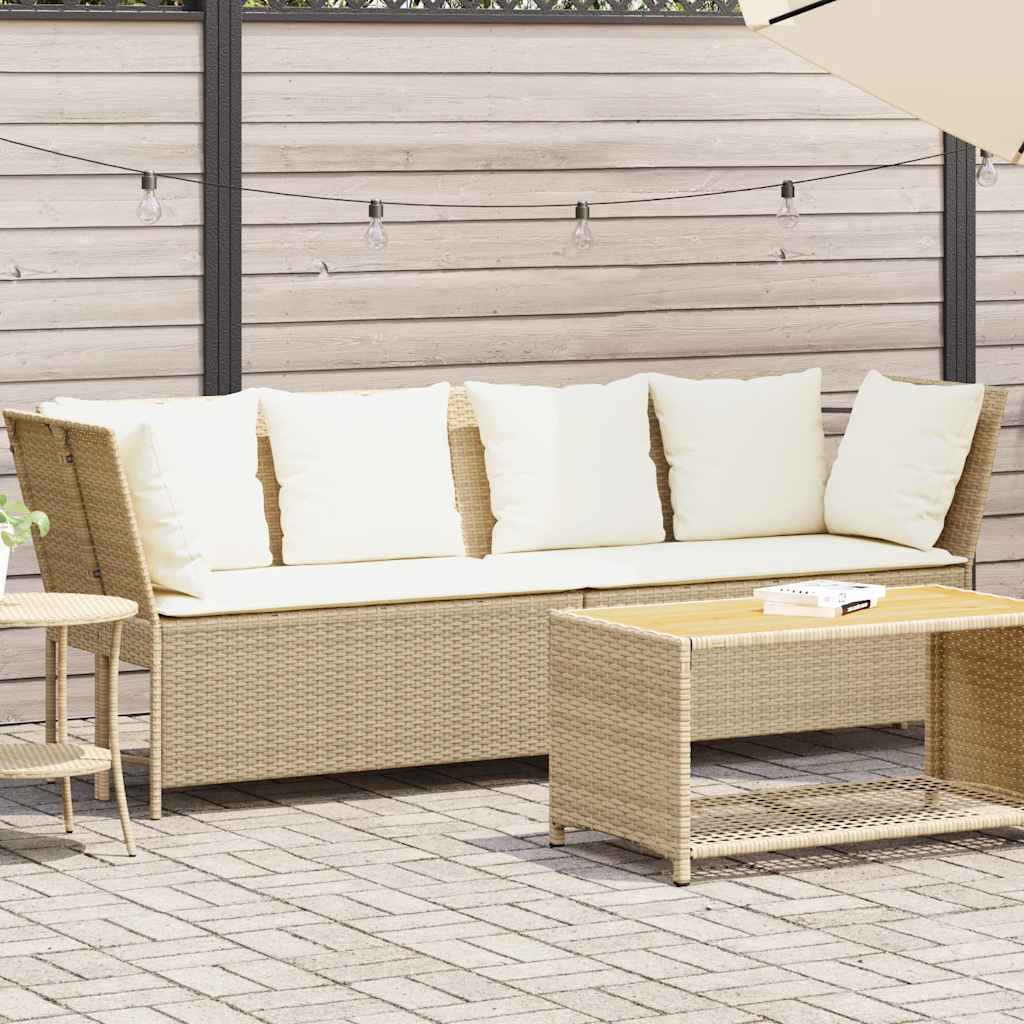 Havesofa Med Hynder Polyrattan - Hovedbillede