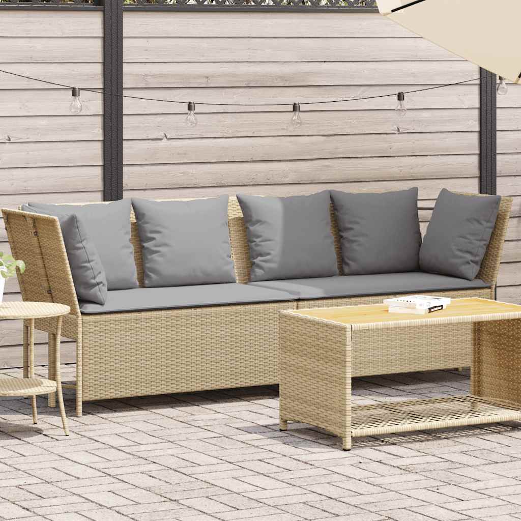 Havesofa Med Hynder Polyrattan - Variant 4104126