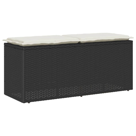 Havebænk Med Hynde 110X40X44 Cm Polyrattan