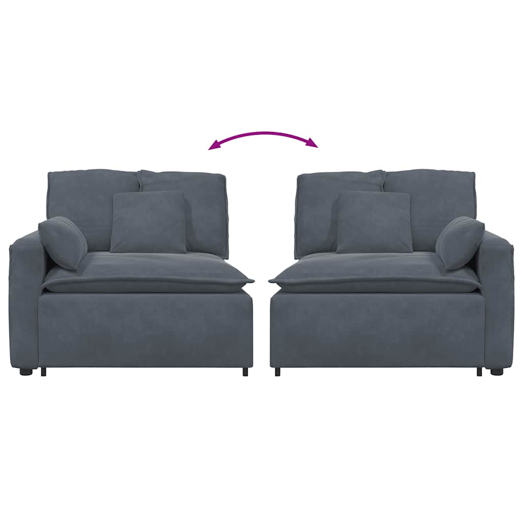 Sofaarmlænsendemodul Med Hynder 100 Cm