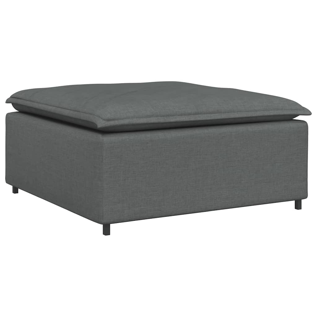 Modulær Sofa Fodskammel Modul Mørkegrå 100x100x48 Cm - Billede 2