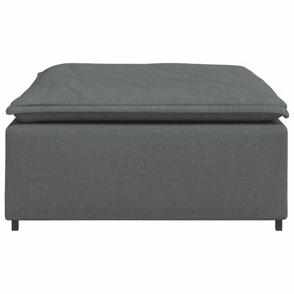 Modulær Sofa Fodskammel Modul Mørkegrå 100x100x48 Cm - Billede 4