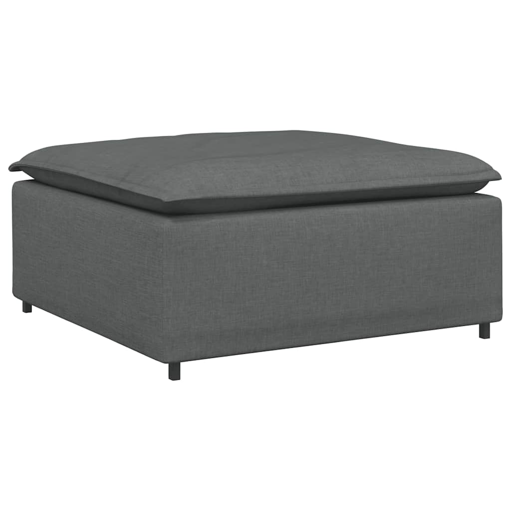 Modulær Sofa Fodskammel Modul Mørkegrå 100x100x48 Cm - Billede 5