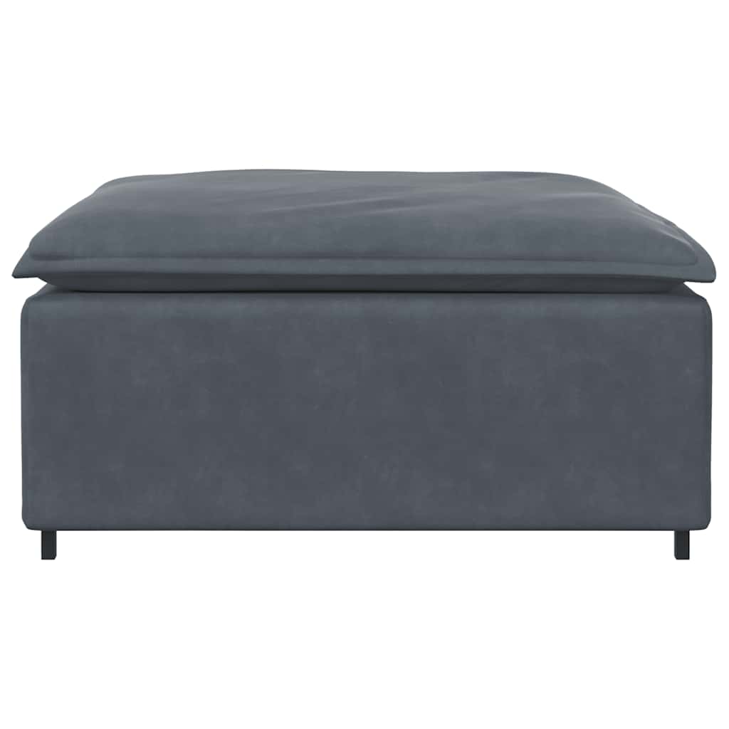 Modulær Sofa Fodskammel Modul 100x100x48 Cm Mørkegrå - Billede 3